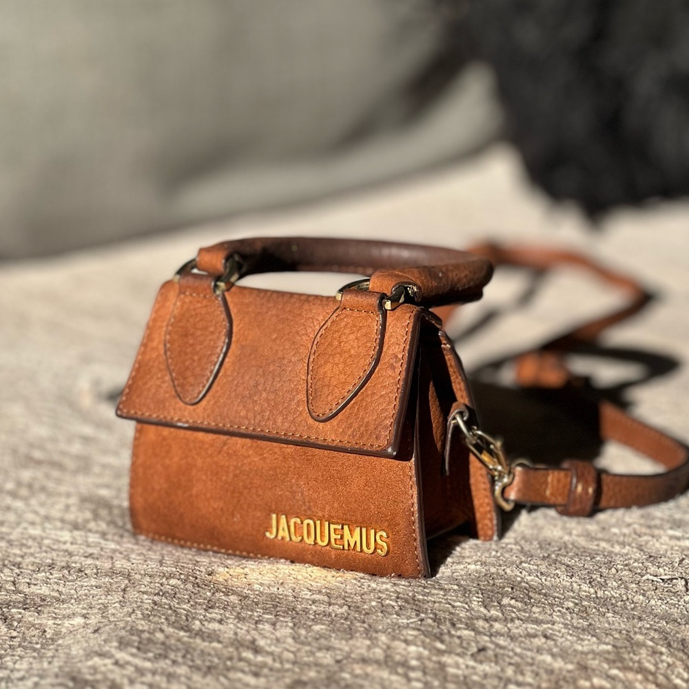 Jacquemus Le Gadjo Brown Suede Crossbody